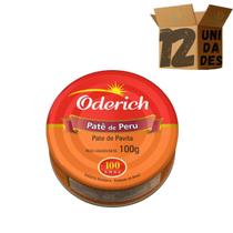 Kit 12 Pate De Peru Oderich Enlatado 100g