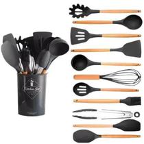 Kit 12 Pçs Conjunto Utensílios Cozinha Silicone Completo