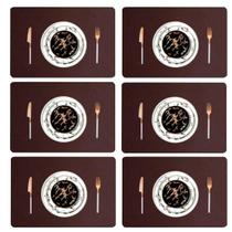 Kit 12 Pçs Jogo Americano Mesa Jantar Sala Restaurante Couro Kit 12 Pçs Jogo Americano Mesa Jantar Sala Restaurante Couro