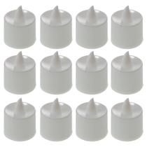 Kit 12 Pçs Mini Vela De Led Decorativa Com Luz Amarela Velinhas Para Decoração Festas Jantar Romântico