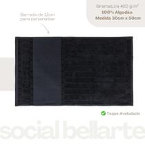 Kit 12 Pçs Toalha de Lavabo Bellarte Social Preto Kit 12 Pçs Toalha de Lavabo Bellarte Social Preto