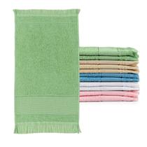 Kit 12 Pçs Toalha de Lavado Social Franjinha Felpa 260g 23x39cm