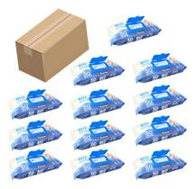 Kit 12 Pcts Toalha Umedecida Geriátrica Atacado Caixa