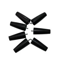 Kit 12 Pé Cônico De Cama Cômoda 14cm Plástico Pézinho Sapata