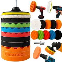 Kit 12 Peças 6 Pol. 150mm Disco Espuma Boina Lã Prato Pino M14 Polimento Automotivo KP29