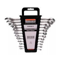Kit 12 Peças Chave Combinada 6 A 22Mm Boca E Estrela Starfer Cromado