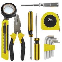 Kit 12 Peças com Chaves Allen, Fenda, Philips, Alicate e Trena 2m LWJH1801