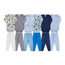 Kit 12 Peças de Enxoval para Meninos Cores Sortidas de Bebê Kit 12 Peças de Enxoval para Meninos Cores Sortidas de Bebê