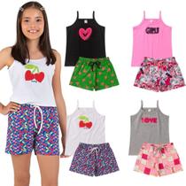 Kit 12 peças de Roupa Infantil Menina Verão Conjunto Feminino Pronta Entrega