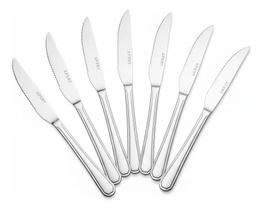 Kit 12 Peças Faca Para Churrasco Beta Inox Aço Inoxidável Faca de Churrasco Profissional Faca de Mesa Buffet Talher