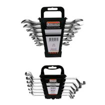 Kit 12 Peças Jogo De Chave Fixa E Estrela 6 A 17mm Starfer