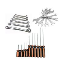 Kit 12 Peças Jogo De Chave Fixa E Estrela 6 A 17mm Starfer