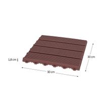 Kit 12 Peças PIso Deck Modular Moldeck 30X30 cm faz 1,08 m2