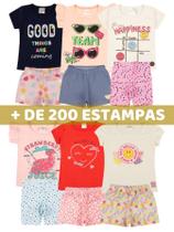 Kit 12 Peças Sortidas 6 Conjuntos Verão Menina
