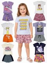 Kit 12 Peças Sortidas Infantis Verão Menina 1 ao 10 Kit 12 Peças Sortidas Infantis Verão Menina 1 ao 10