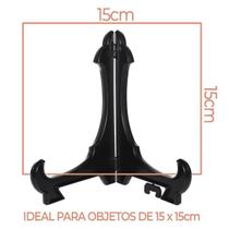 Kit 12 Peças Suporte Para Pratos E Azulejos Preto 15Cm Kit 12 Peças Suporte Para Pratos E Azulejos Preto 15Cm