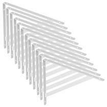 Kit 12 Peças Suporte Prateleira Mão Francesa 23 x 14 cm Fertak