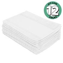 Kit 12 Peças Toalha de Lavabo Bordar Aveludada Artesanalle Ponto Russo Dohler