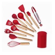 Kit 12 Peças Utensílios Silicone Alta Temperatura