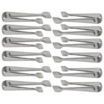 Kit 12 Pegadores Pinça Azeitonas Servir Carne Gelo Aço Inox 18cm Multiuso Brinox