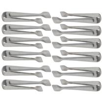 Kit 12 Pegadores Pinça Azeitonas Servir Carne Gelo Aço Inox 18cm Multiuso Brinox