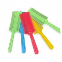 Kit 12 Pentes Fino com cabo de Plástico Piolhos e Lendêas