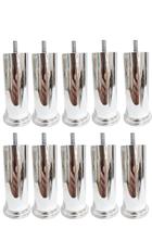 Kit 12 Pes Metalizado para Cama Queen Reforçado 13cm Altura