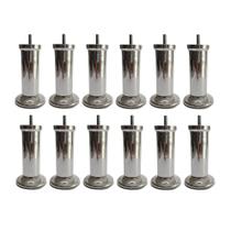 Kit 12 Pés Para Cama Box Baú Varian Plástico Forte Resistente