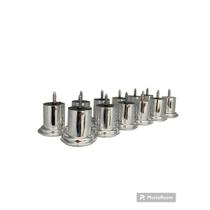 Kit 12 Pés Para Sofá e Poltrona e Moveis de Madeira 6cm de altura Metalizado Kit 12 Pés Para Sofá e Poltrona e Moveis de Madeira 6cm de altura Metalizado