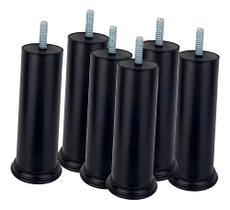 Kit 12 Pes Preto Para Cama Box Com 6cm de Altura Resistente