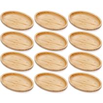 Kit 12 Petisqueiras Bambu Bandeja Oval 23x15cm Plasvale Travessa Multiuso Restaurante Kit 12 Petisqueiras Bambu Bandeja Oval 23x15cm Plasvale Travessa Multiuso Restaurante
