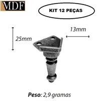 Kit 12 Pezinho Romeu 1,30 X 2,50cm Caixa e Bandeja Artesanato