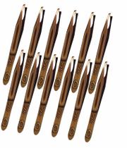 Kit 12 Pinças De Sobrancelha Nzx Bronze Profissional Kit 12 Pinças De Sobrancelha Nzx Bronze Profissional