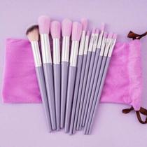 Kit 12 Pinceis Cores Variadas