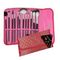 Kit 12 Pincéis Macrilan Com Necessaire SALMÃO