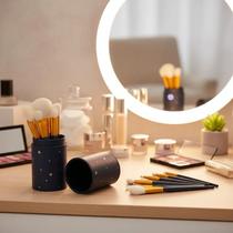 Kit 12 Pincéis Para Maquiagem Make Com Estojo