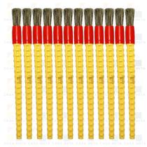 Kit 12 Pincel P/Halogenantes Longo Gris N.24 Roma Kit 12 Pincel P/Halogenantes Longo Gris N.24 Roma