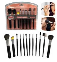 Kit 12 Pincel para Maquiagem Profissional Make Completo