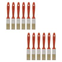 Kit 12 Pincel Trincha 1 Polegada Roma Verniz 303 Madeira Kit 12 Pincel Trincha 1 Polegada Roma Verniz 303 Madeira