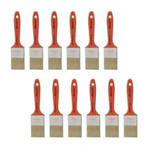 Kit 12 Pincel Trincha 2 Polegada Roma Verniz 303 Madeira Kit 12 Pincel Trincha 2 Polegada Roma Verniz 303 Madeira