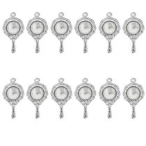 Kit 12 Pingente Espelho Abebê Iemanjá Prata Espiritual Kit 12 Pingente Espelho Abebê Iemanjá Prata Espiritual