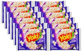kit 12 Pipoca Para Microondas Sabor Bacon Yoki 100g