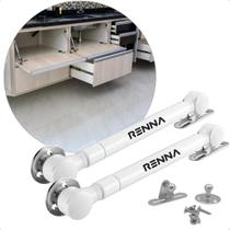 Kit 12 Pistão A Gás Para Portas De Armários Cozinha Abre Para Baixo Branco Kit 12 Pistão A Gás Para Portas De Armários Cozinha Abre Para Baixo Branco