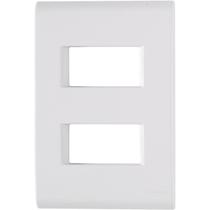 Kit 12 Placa 2 Postos Afastados 4x2 Tramontina Liz Branca