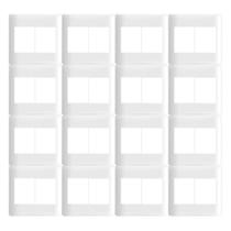 Kit 12 placa c/ suporte 4x4 p/ 4 postos ilus siemens Kit 12 placa c/ suporte 4x4 p/ 4 postos ilus siemens