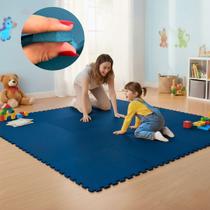 Kit 12 Placa EVA 50x50 10mm Tapete Tatame Manta Borracha Piso Emborrachado Academia Fitness Yoga Proteção Conforto Amortecimento Infantil Térmico.
