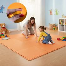 Kit 12 Placa EVA 50x50 10mm Tapete Tatame Manta Borracha Piso Emborrachado Academia Fitness Yoga Proteção Conforto Amortecimento Infantil Térmico.