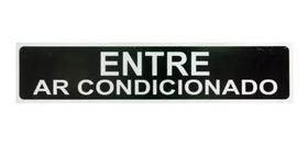 Kit 12 placa sinalização entre ar condicionado 07x30