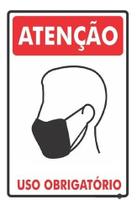KIT 12 PLACA SINALIZAÇÃO MÁSCARA USO OBRIGATÓRIO 20x30 KIT 12 PLACA SINALIZAÇÃO MÁSCARA USO OBRIGATÓRIO 20x30