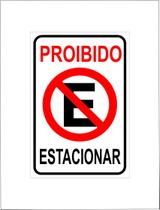 Kit 12 placa sinalização proibido estacionar 20x30 Kit 12 placa sinalização proibido estacionar 20x30